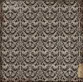 Бумага 30*30 см GREY DAMASK , Скрапбукинг, фото 1