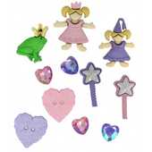 Набор пуговиц ASSORTED ITEMS-LIL PRINCESS, Скрапбукинг, фото 1