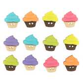 Набор пуговиц ASSORTED ITEMS-SC CUPCAKES , Скрапбукинг, фото 1