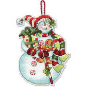Snowman with Sweets Ornament, Счетный крест, фото 1