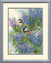 Синицы и сирень (Chickadees and Lilacs), Счетный крест, фото 1