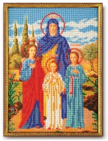 Вера, Надежда и Любовь, Вышивка бисером, фото