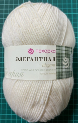 Пряжа Пехорка Элегантная цв.Белый, Вязание, фото