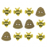 Набор пуговиц ASSORTED ITEMS-SC BUMBLE BEES , Скрапбукинг, фото