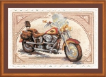 Набор для вышивания Harley Davidson, Частичная вышивка, фото